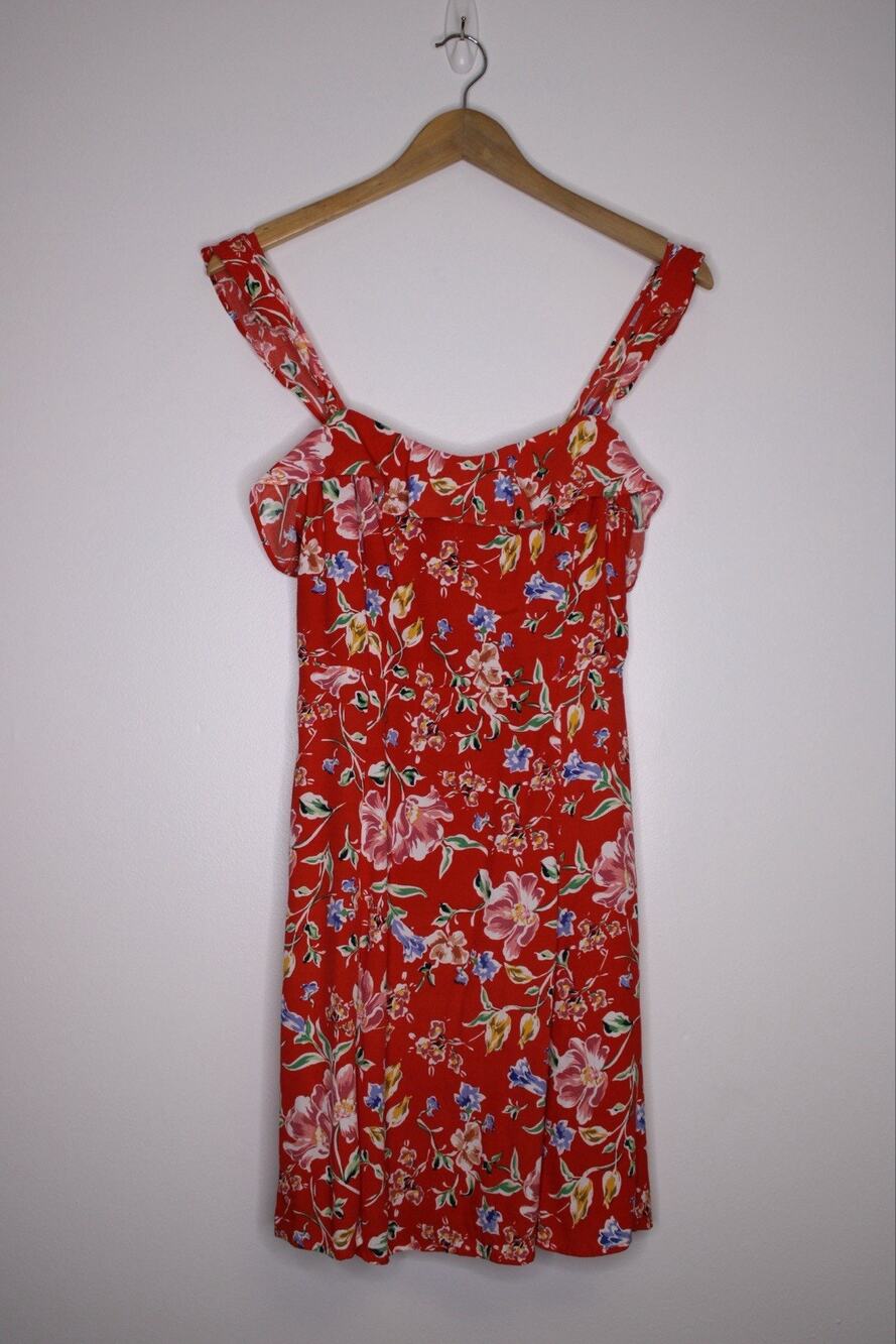 ASTR The Label Red Floral Sundress Women's Size S - EUC!